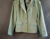 Vintage Mint Aqua Blazer Jacket // Pendleton