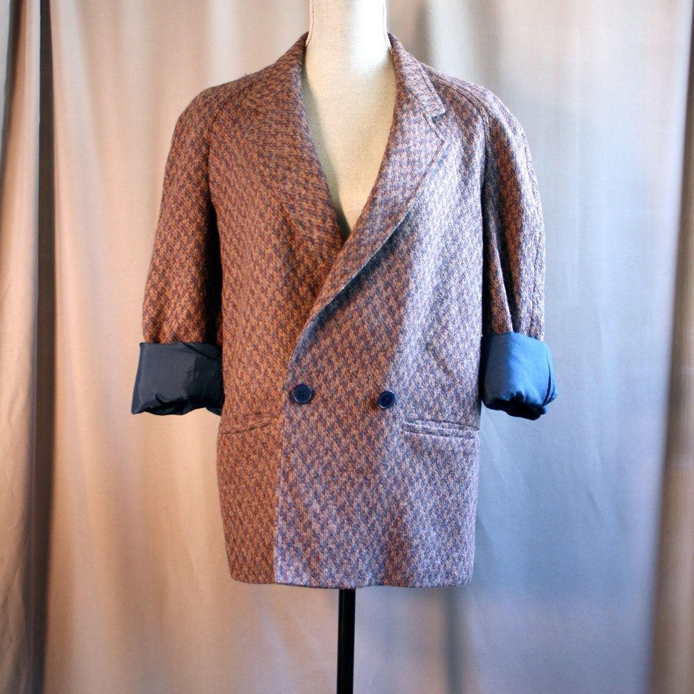 Vintage Diane Von Furstenberg Blazer // Silk Lining