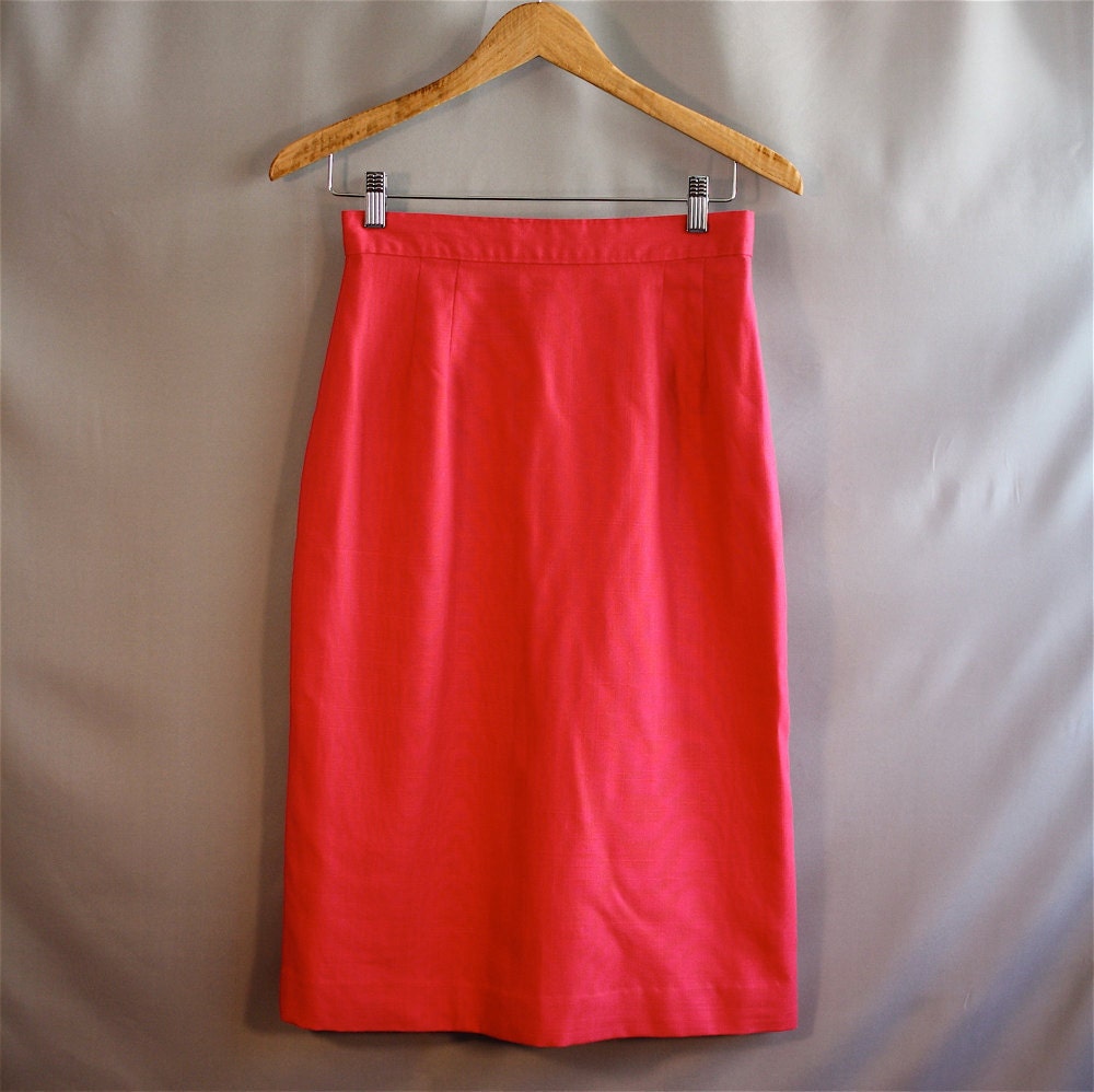 Bright Pink Pencil Skirt // Radcliffe