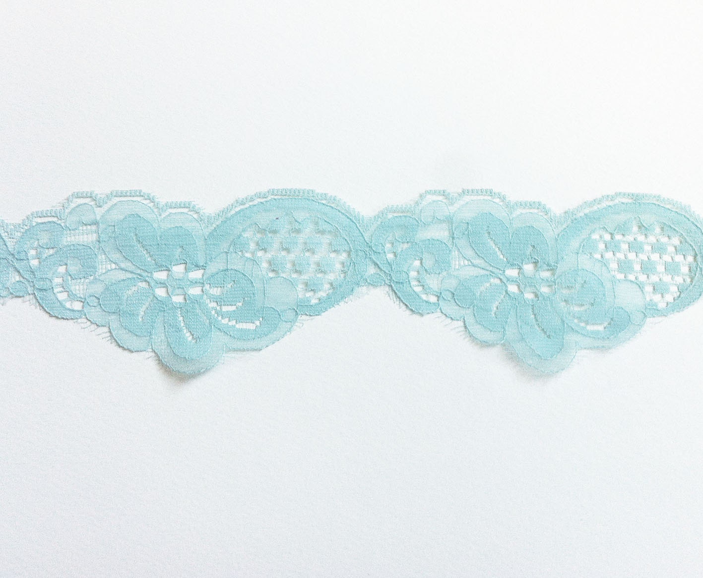 Vintage trim lace 4.4 Yards light blue