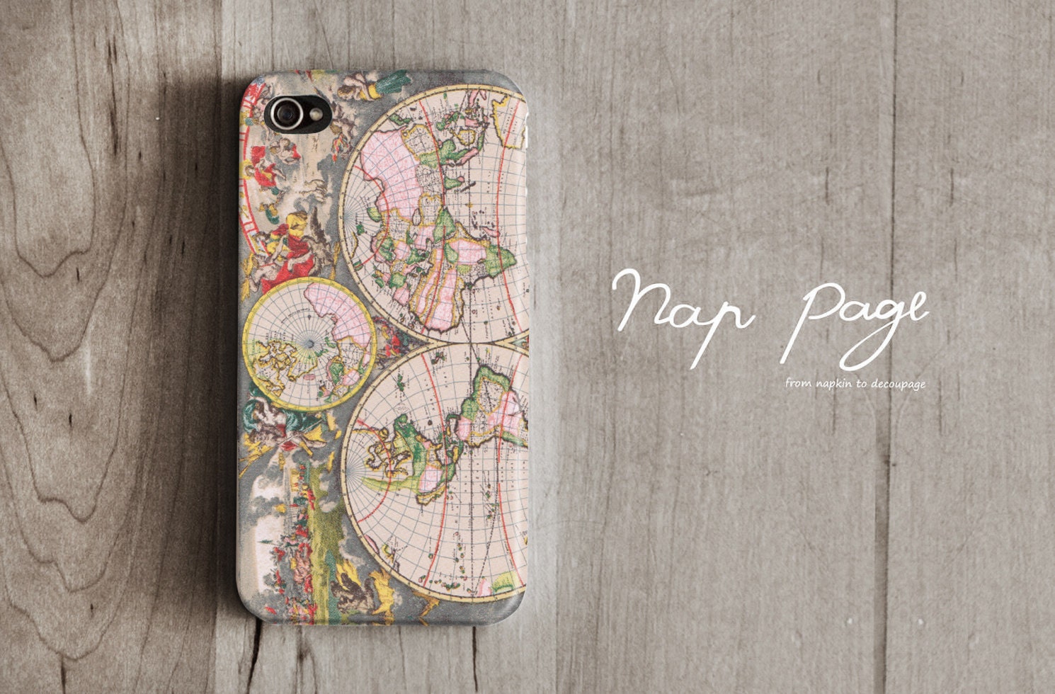 Apple iphone case for iphone iphone 5 iphone 4 iphone 4s iPhone 3Gs : World Map