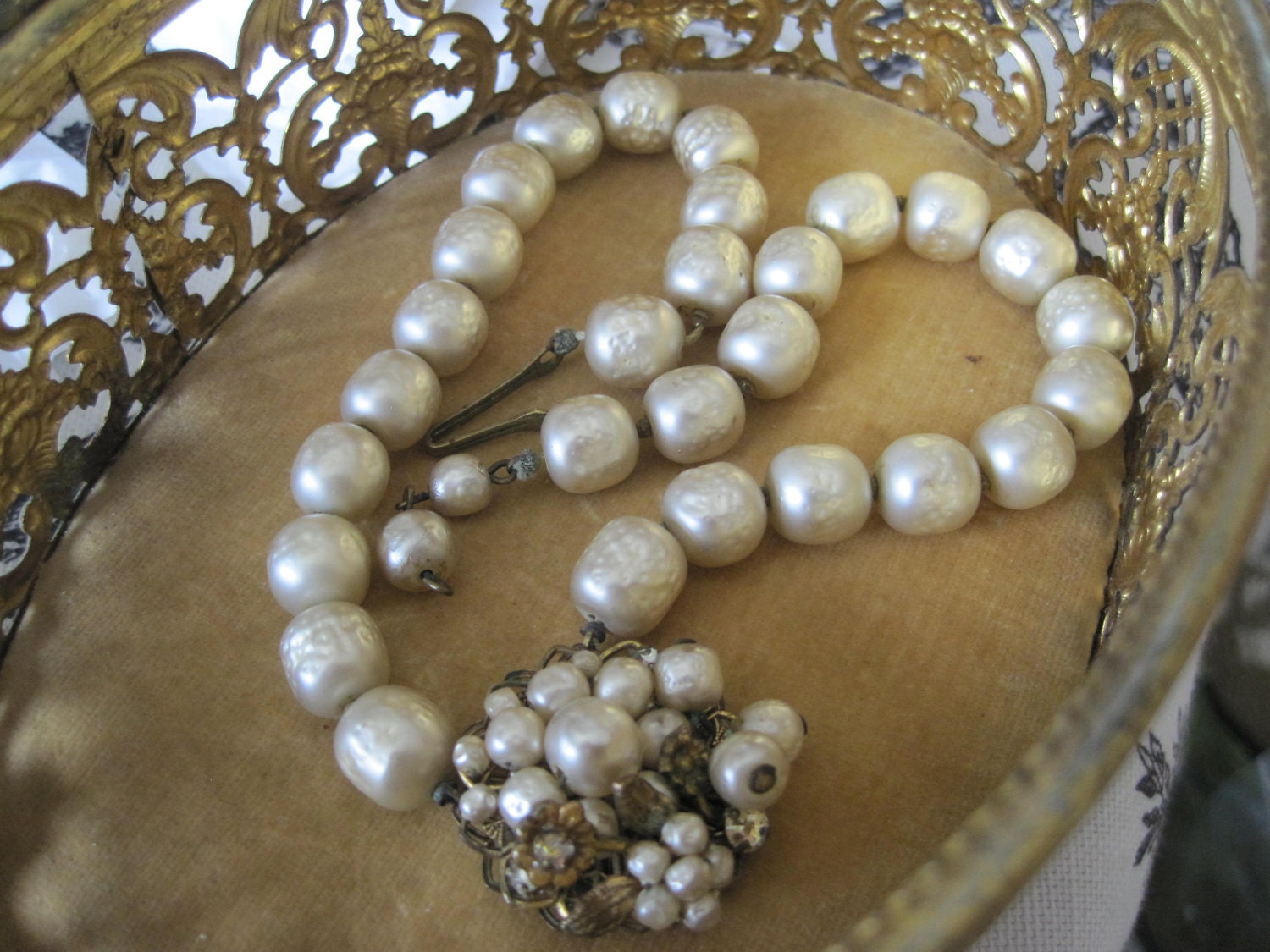 Reserved for Jacqueline DeMario NY Faux Pearl Vintage Necklace