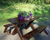 Picnic Table with Detached Benches