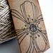 Flower // Bloom // Spring // Nature // Gold // Vintage Inspired // Kraft Gift Tags // Set of 4