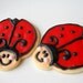 Lady Bug Iced Sugar Cookie Cut Outs Red Ladybug Party