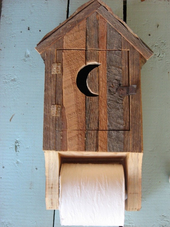 Outhouse toilet paper holder by kevintharp on Etsy