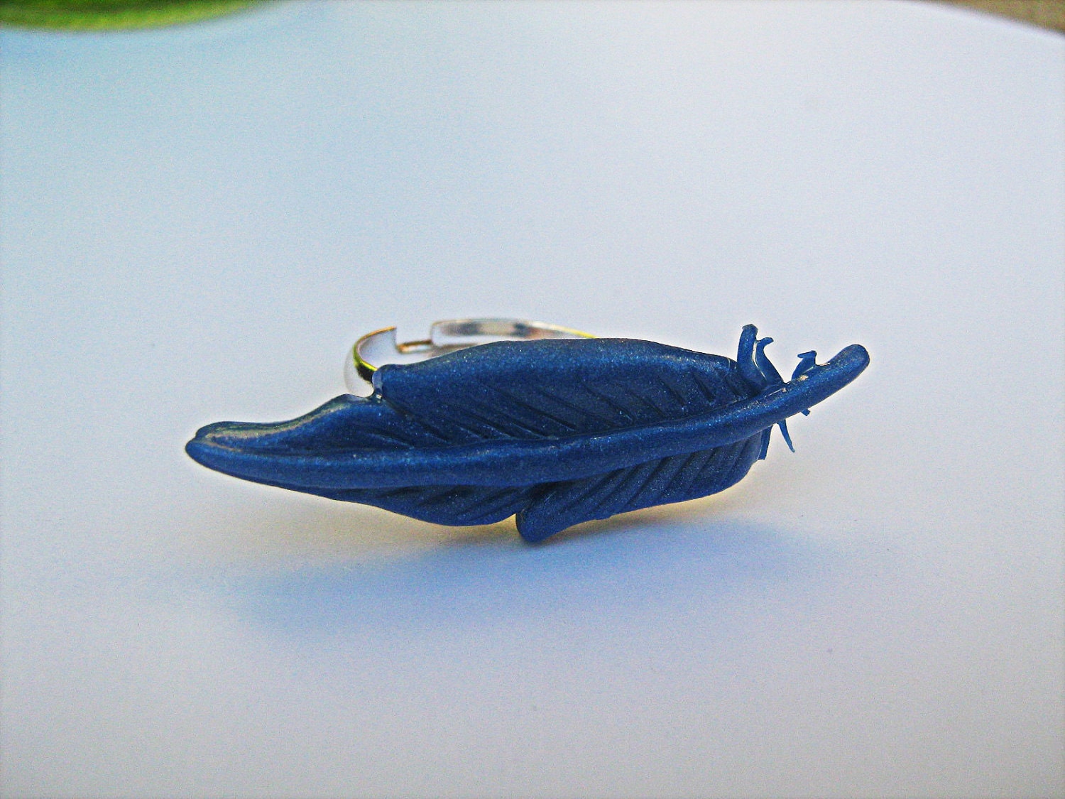 Harvest Moon Inspired Blue Feather "Engagement" Ring
