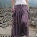 Purple wide leg pants fashon pants women Skirt pants women dress