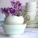 Elegant Paragon cream jug and sugar bowl: lovely English bone china made 'by appointment to her Majesty the Queen'