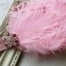 Pink Nagorie Feather Headband, baby headbands, pink headbands, newborn headbands, photography prop