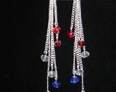 Patriot Cascade Earrings (Military Pride)