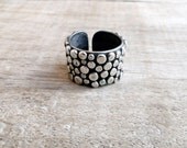 Adjustable Sterling Silver Lunar Ring