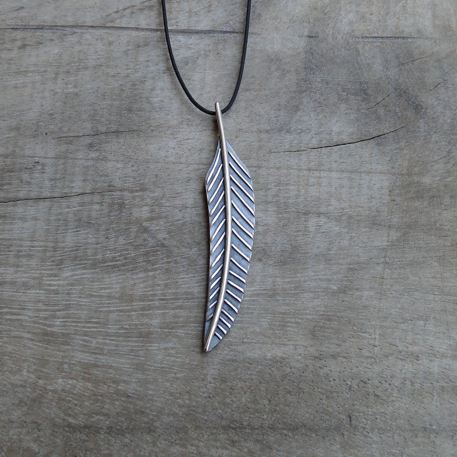 Wild Feather Sterling Silver Necklace