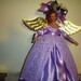 Handcrafted Latina inspired Gift Angel Mustard Seed Faith Bella Divina Lavender Cut Work Lace - Latina Inspired Free Personalization