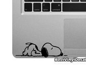 Snoopy sleeping 2 vinyl decal (for macbook or ipad)