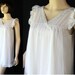 Vintage Peignoir Set / Baby Doll Lingerie / Sheer Nylon / by Miss Elaine / Circa 60s 70s