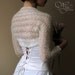 BRIDAL SHRUG wedding bolero light as a cloud mohair color natural white size S, M or L