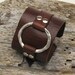 FREE SHIPPING .. Hand made leather bracelet with silver plated