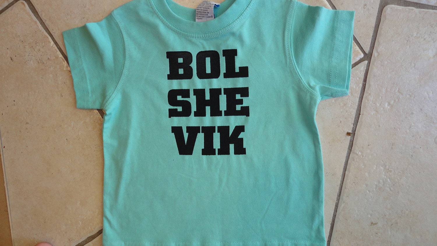 Occupy Socialist Bolshevik Communist - Political Print on Size 1 baby tee