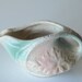Pitcher McCoy Art Pottery Pitcher Small Cream Green Pink Flower c.1920s 1930s