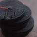 6mm Black Flat Leather Cord 35" -skullysupply- 5pcs