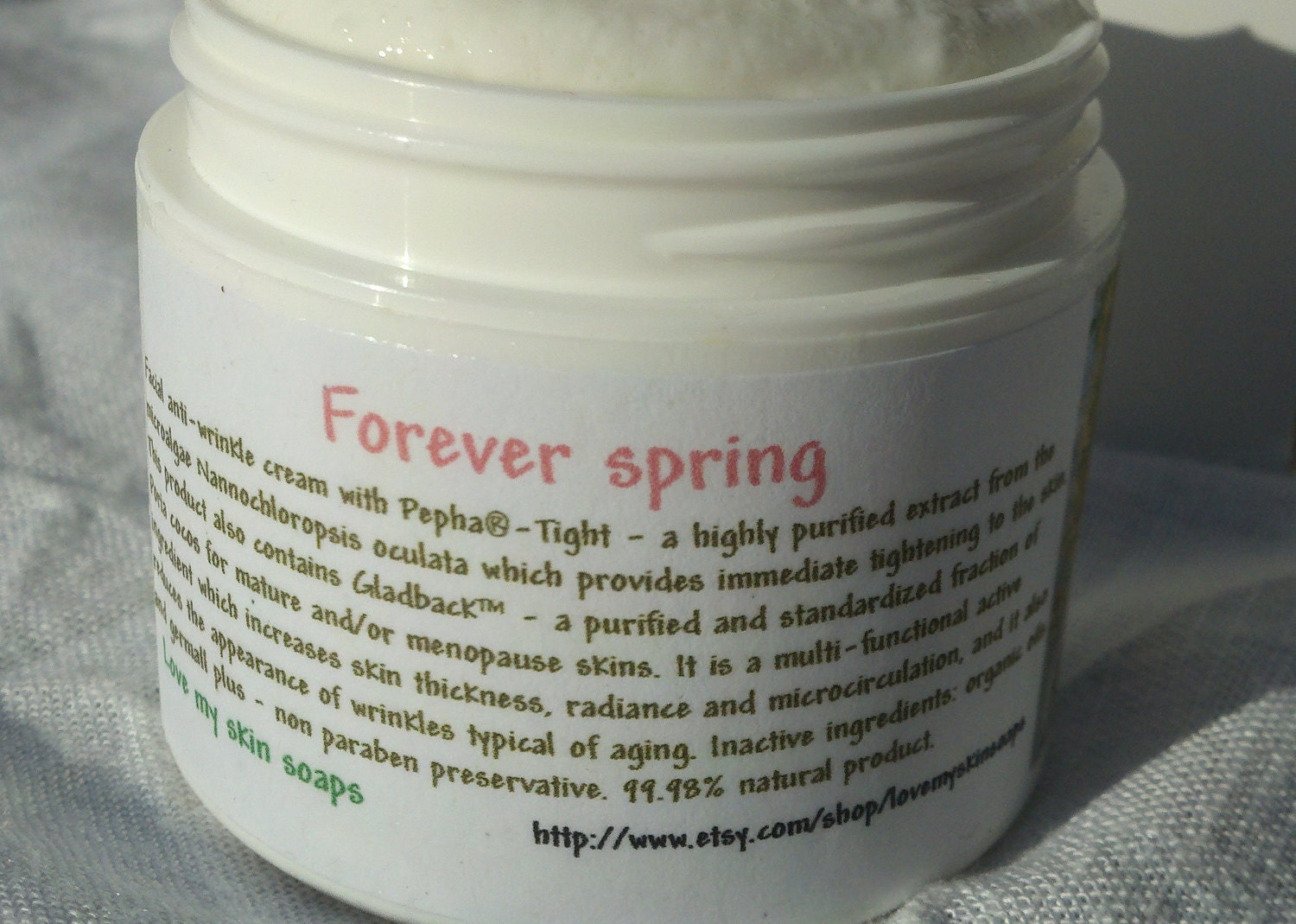 Anti- aging cream anti- wrinkle facial cream "Forever Spring" ORGANIC