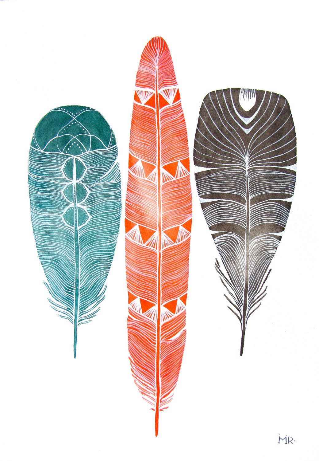 Lhasa Feathers - Archival Art
