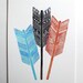 Bow and Arrows Art Painting - Modern Watercolor Home Decor - Large Archival Print - 11x14 Bag of Arrows