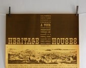 San Francisco Heritage Houses Tour - Vintage 1960s poster by Osborn Woods