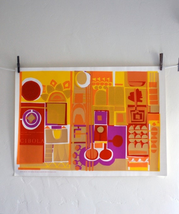 Coronado Seeks the 7 Cities of Gold - part of the New World series, Vintage 1967 silkscreen print by Osborn Woods