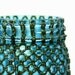 Custom Designed Blue Glass Mason Jar Lantern With Gunmetal Accents