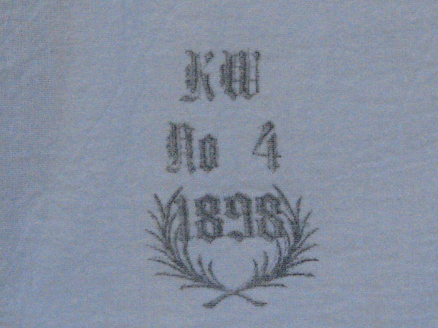 Vintage Flour Sack Tea Towel, European Artwork/Monogram, Cotton Tea Towel