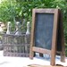 Vintage MINI Tabletop French Cafe Sidewalk Chalkboard, French Cafe Sign