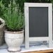 Vintage MINI Tabletop French Cafe Sidewalk Chalkboard, French Cafe Sign, French Gray