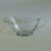 Gravy Sauce Boat / Anchor Hocking Clear Glass Gravy Boat 10 oz 1043