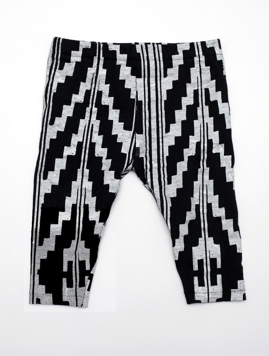 Hand Printed Baby Leggings (Choose Your Color)