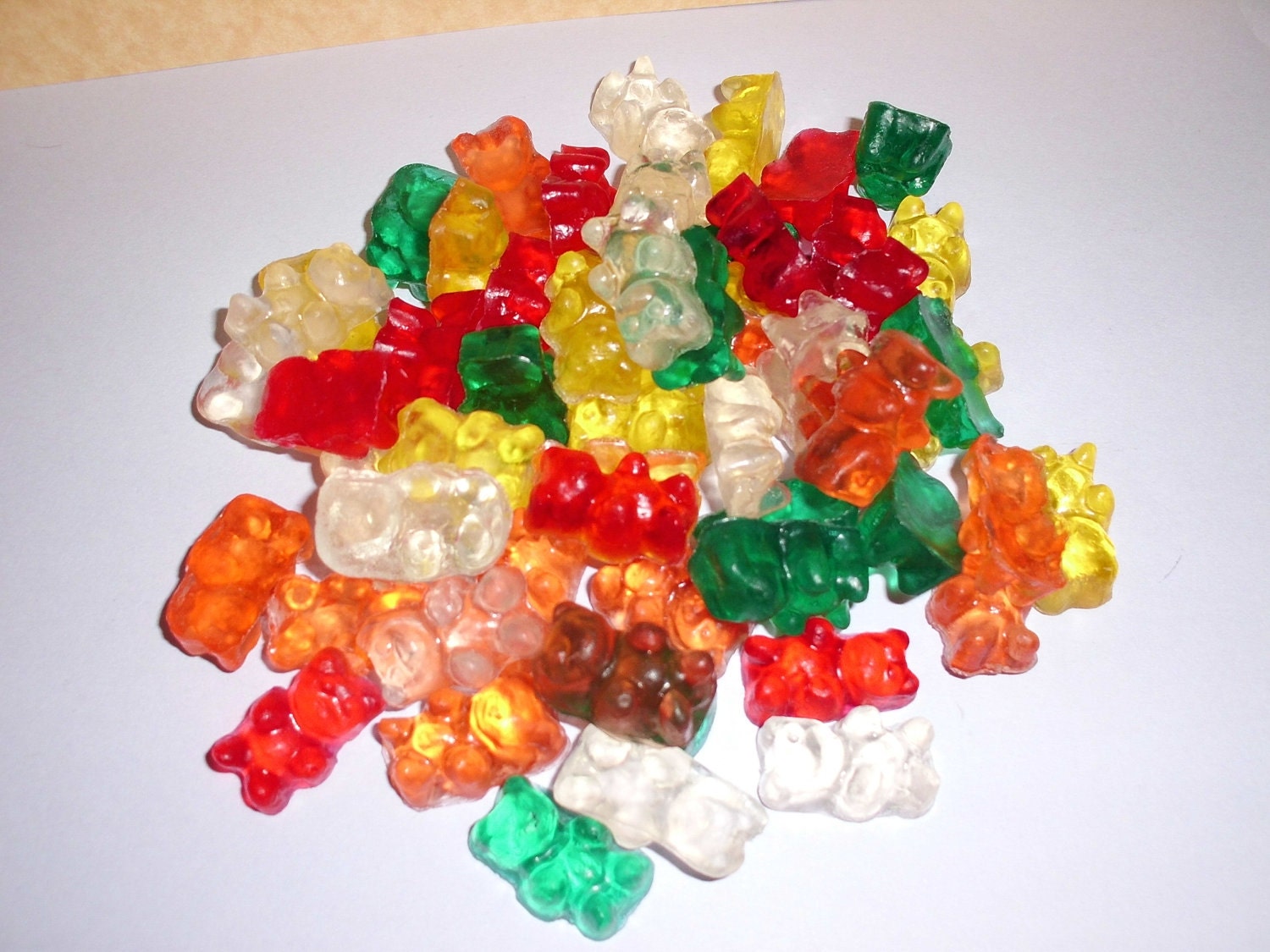 60 Sweet Fruity Glycerin Gummy Bear Soaps 6 Ounces