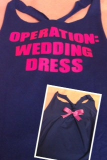 OPERATION WEDDING DRESS Work-out Racerback Tank Top