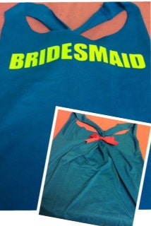 BRIDESMAID Work-out Racerback Tank Top