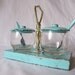 Shabby Chic Jelly Server Or Salt And Pepper server