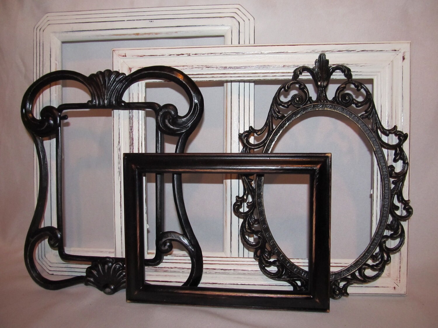 Five Ornate Shabby Chic Frames