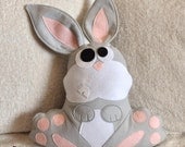 Easter Bunny Pattern PDF -Hops the Bunny Pillow PDF Tutorial How to DIY epattern