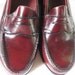 Vintage burgundy Bass Weejuns Penny Loafers