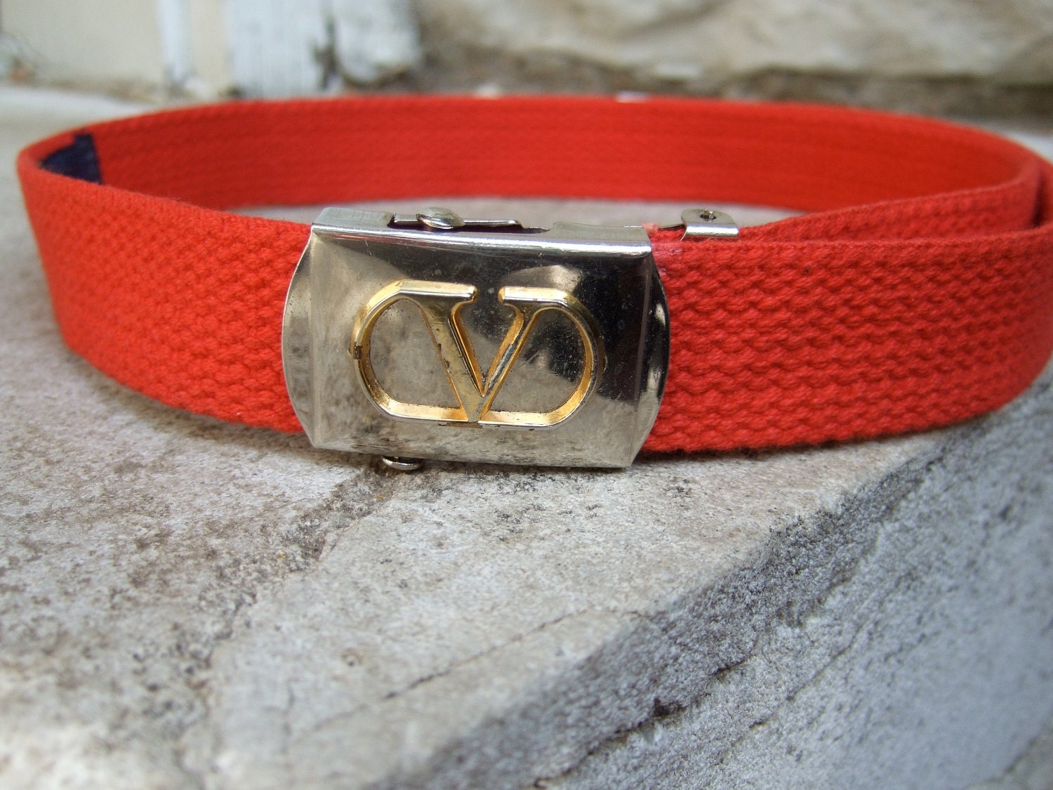 RESERVED Sale Pending for Celina VALENTINO Vintage Cotton Webbed Knit Belt Size M