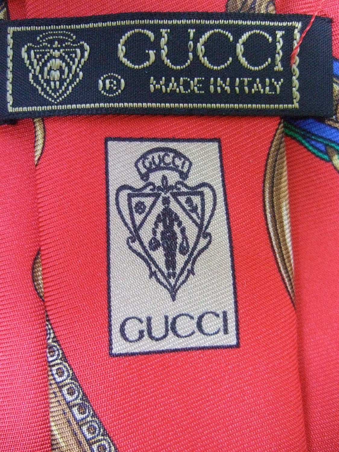 GUCCI Vintage Men's Silk Necktie