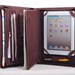 Item No: 4003 Top grain leather Multi-functional portfolio & iPad case for iPad1, iPad2, iPad3 in Coffee