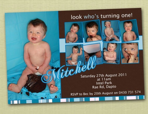 Cake Smash Birthday Invitations - You Print Il_570xn