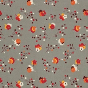 SALE - Posie in Grey - Flea Market Fancy - One Yard - Posie