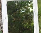 Vintage Ethan Allen Eagle Mirror // Americana // USA // Patriotic // Shabby Chic // Classic White Mirror