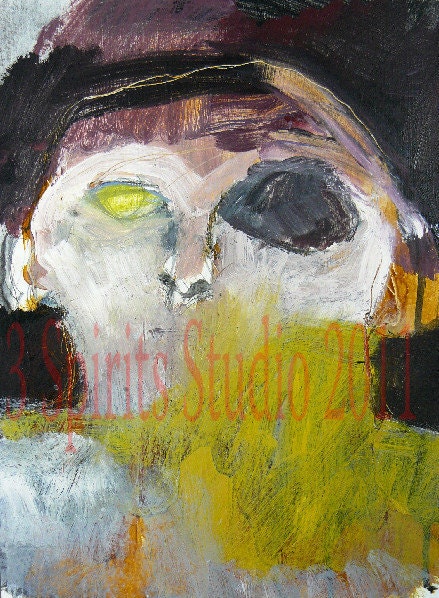 Original Abstract Mixed Media Painting - "Silence Is Golden"